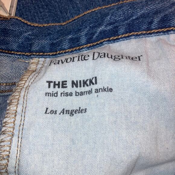Favorite Daughter NWT Nikki Mid-rise Barrel Leg Ankle Jean-size 29 - Picture 14 of 16